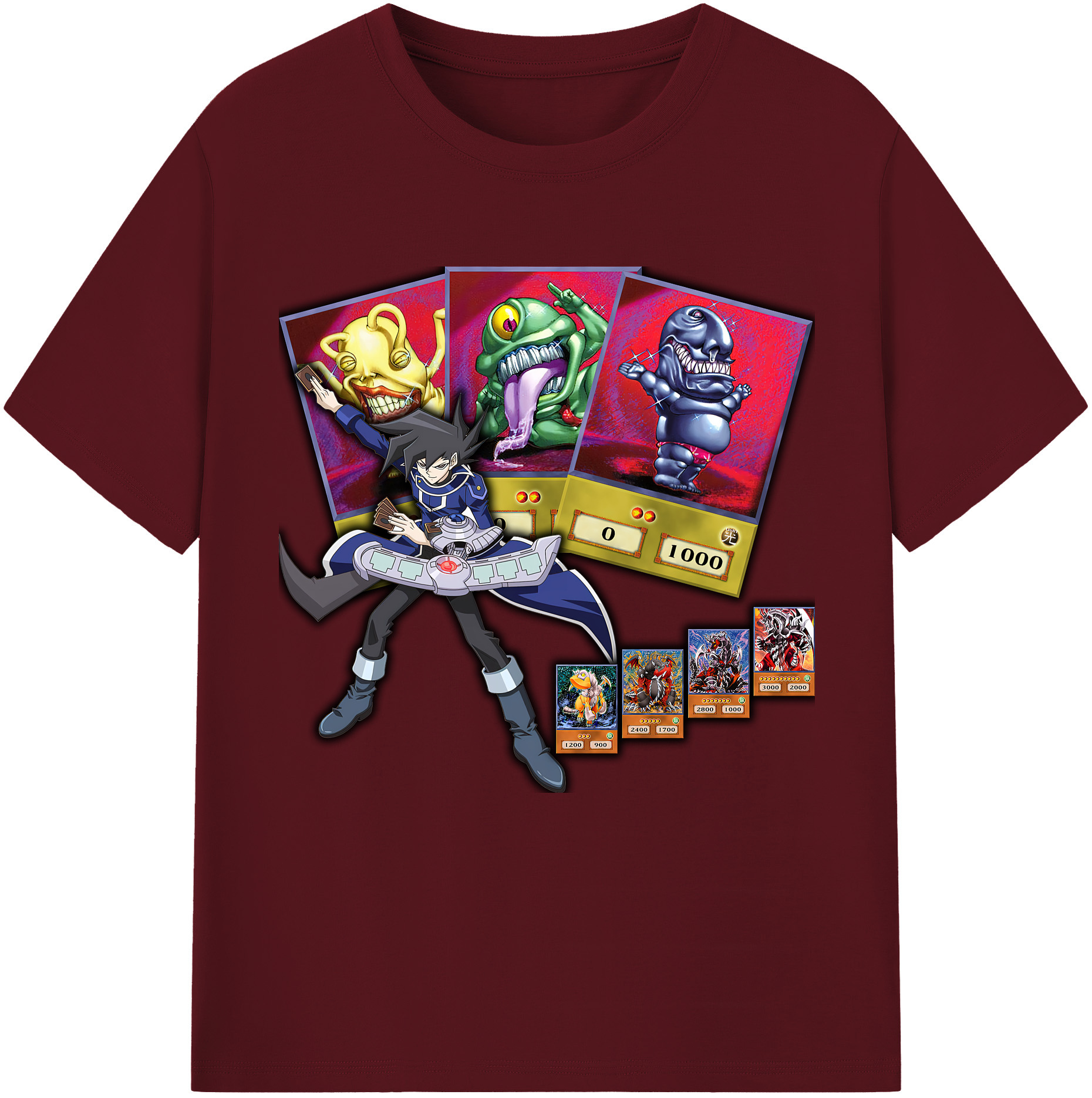 （画像用） 遊☆戯☆王 Yu-Gi-Oh! 綿100％半袖Tシャツ（フロントプリント）
